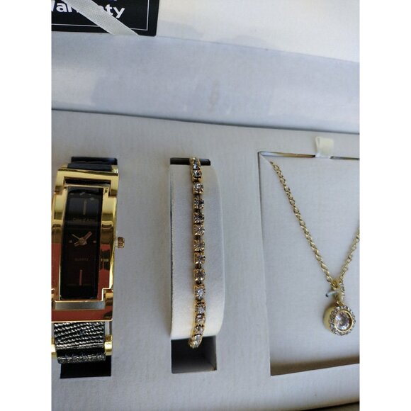 Cote D Azur Jewelry Set Watch Bracelet Necklace Gift Box Womens Career Accessory - Picture 8 of 16